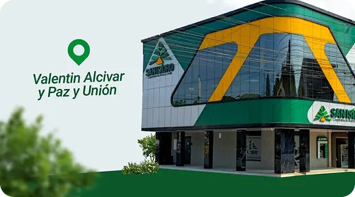 Fachada de la primera oficina de la cooperativa.